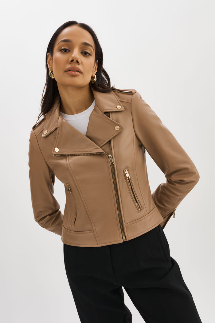 Lamarque DONNA OR | Veste Moto Signature En Cuir