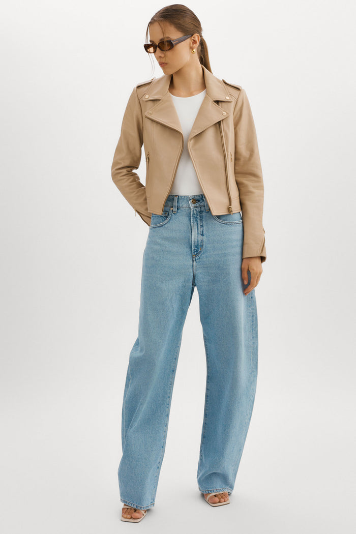 Lamarque DONNA OR | Veste Moto Signature En Cuir