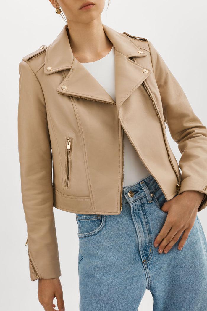 Lamarque DONNA OR | Veste Moto Signature En Cuir