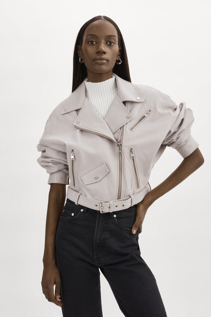 Lamarque DYLAN Veste En Cuir à épaules Matelassé