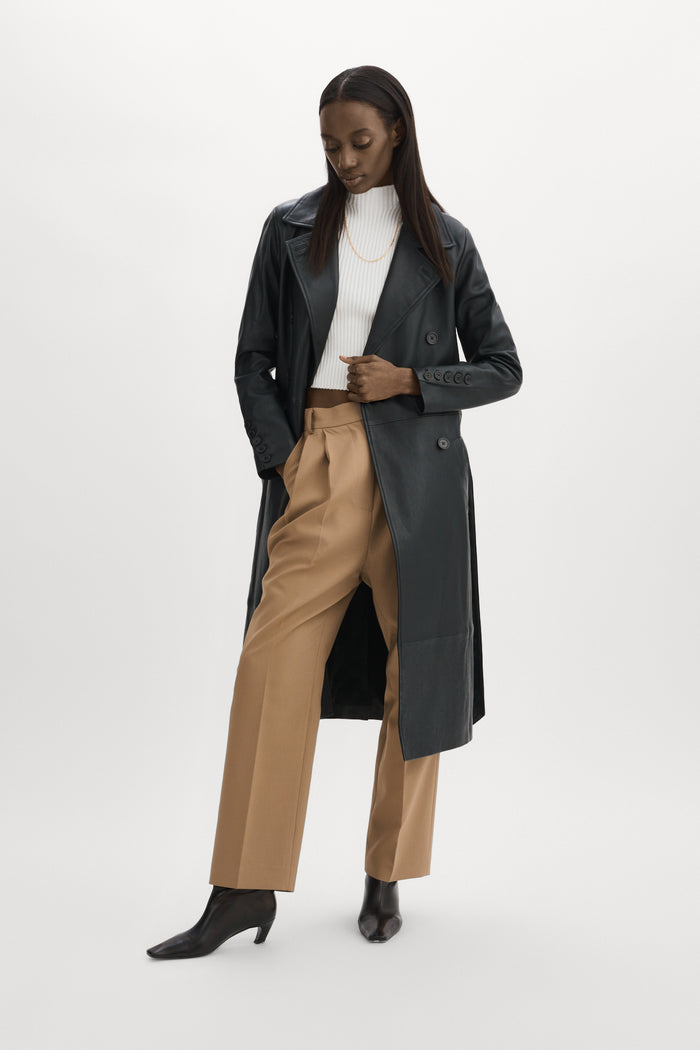 Lamarque ERMA | Trench En Cuir Noir