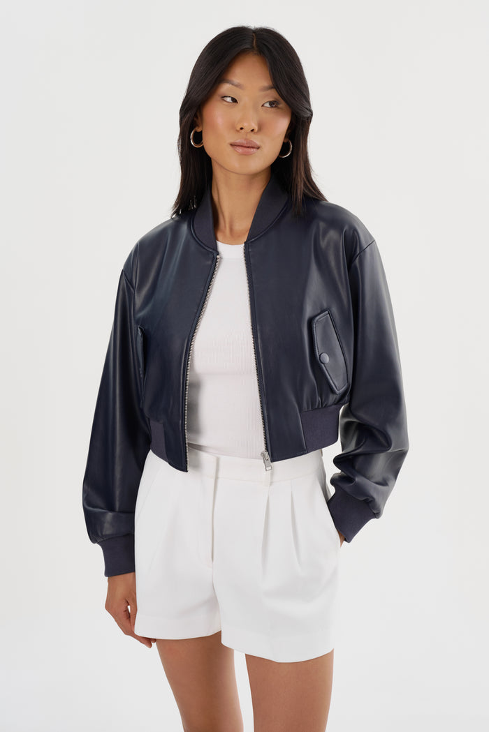 Lamarque EVELIN | Bomber Court En Similicuir