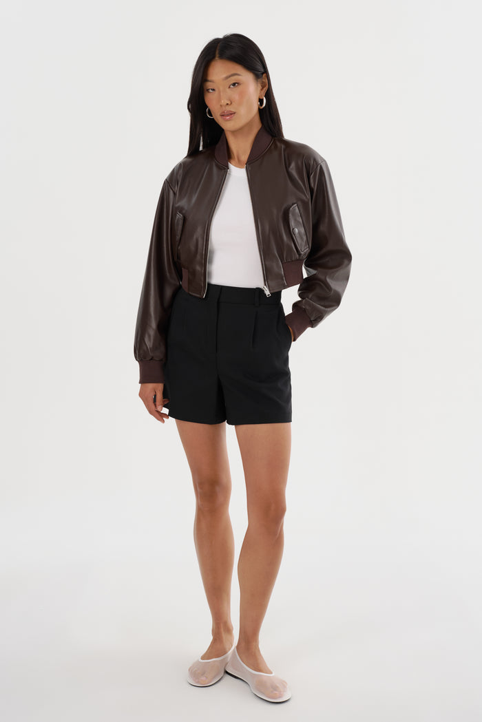 Lamarque EVELIN | Bomber Court En Similicuir