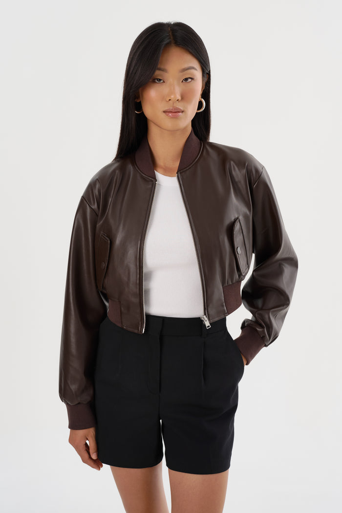 Lamarque EVELIN | Bomber Court En Similicuir