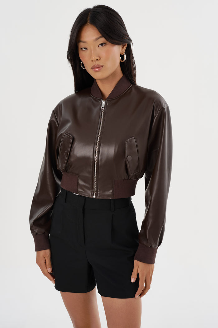 Lamarque EVELIN | Bomber Court En Similicuir