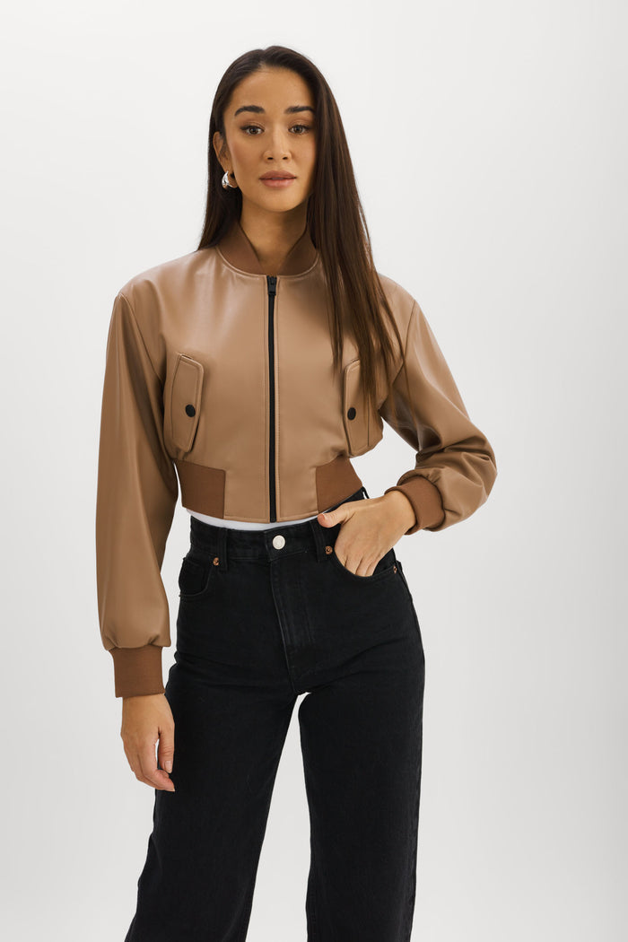 Lamarque EVELIN | Bomber Court En Similicuir