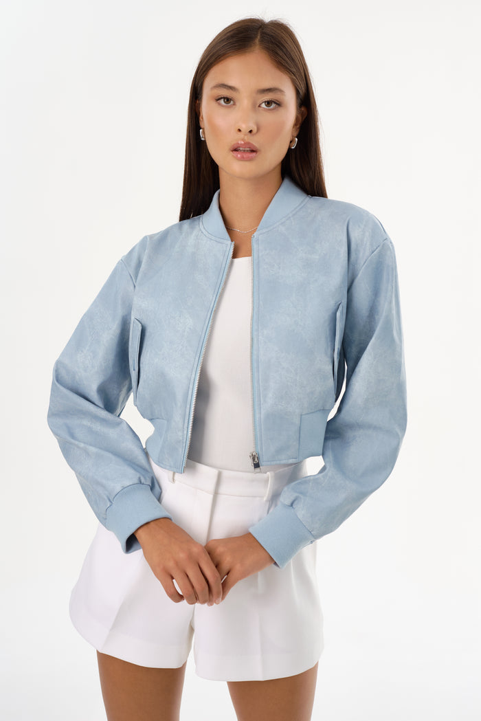 Lamarque EVELIN D | Bomber Court En Similicuir
