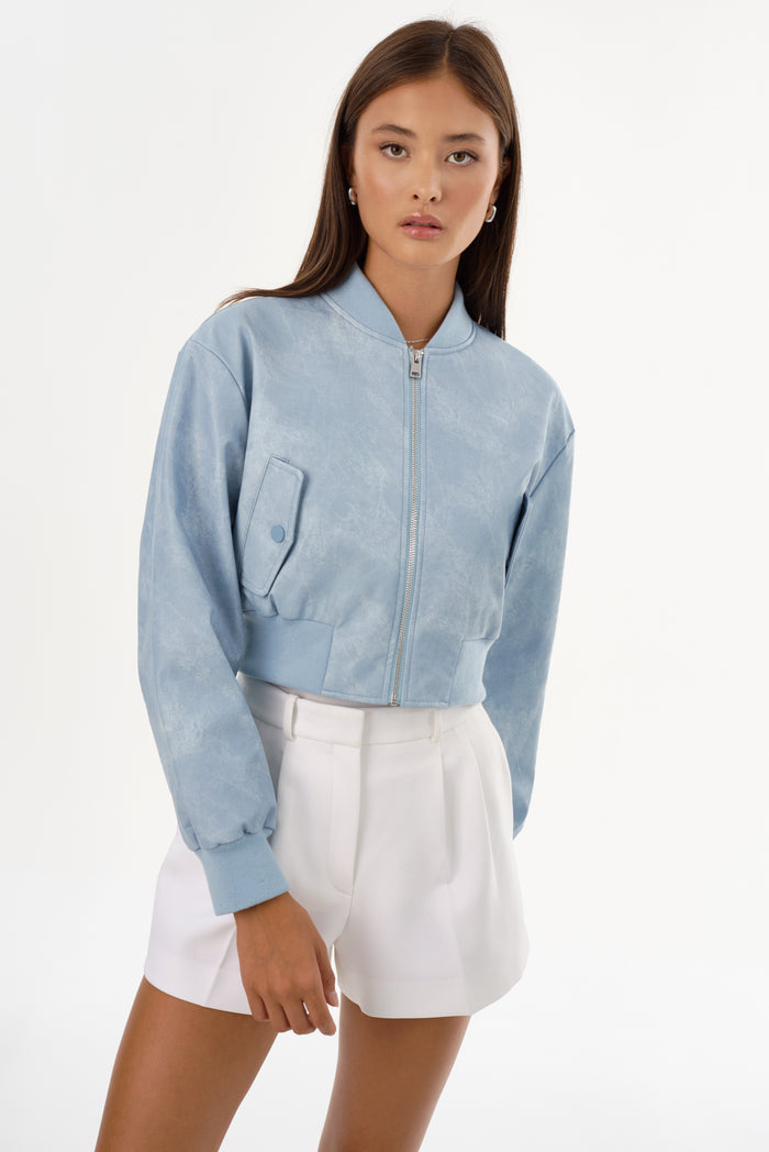 Lamarque EVELIN D | Bomber Court En Similicuir