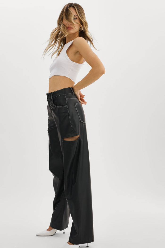 Lamarque FALEEN | Pantalon Ample En Similicuir