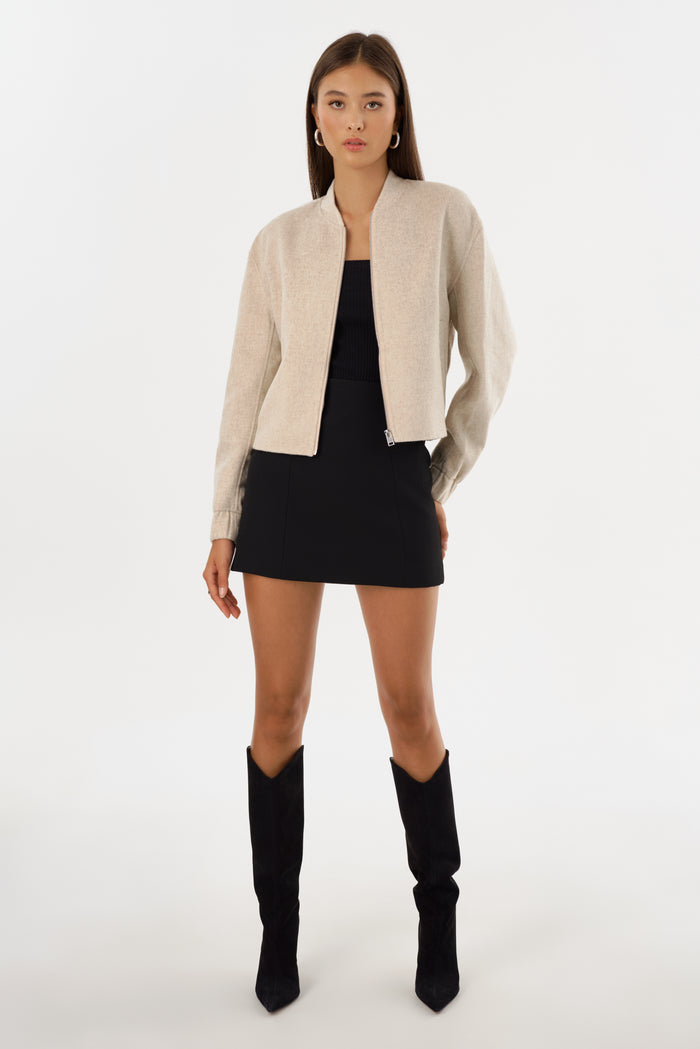 Lamarque FAY | Blouson Aviateur En Laine Double Face