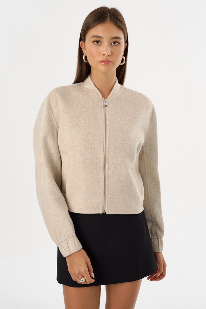 Lamarque FAY | Blouson Aviateur En Laine Double Face