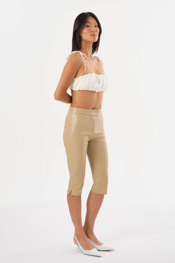 Lamarque FAYA | Pantalon Capri En Similicuir