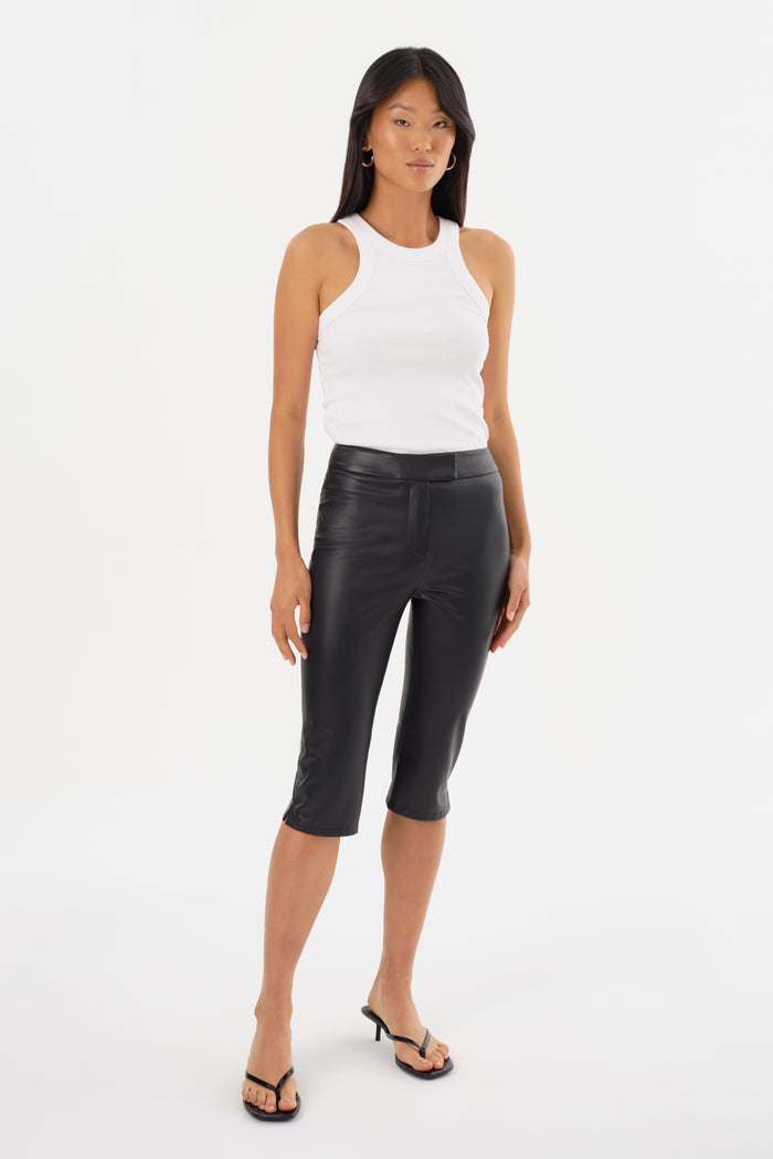 Lamarque FAYA | Pantalon Capri en Similicuir