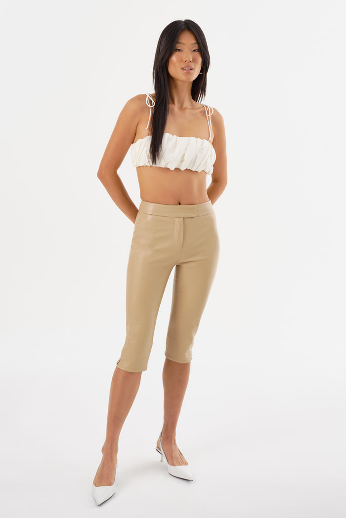 Lamarque FAYA | Pantalon Capri en Similicuir