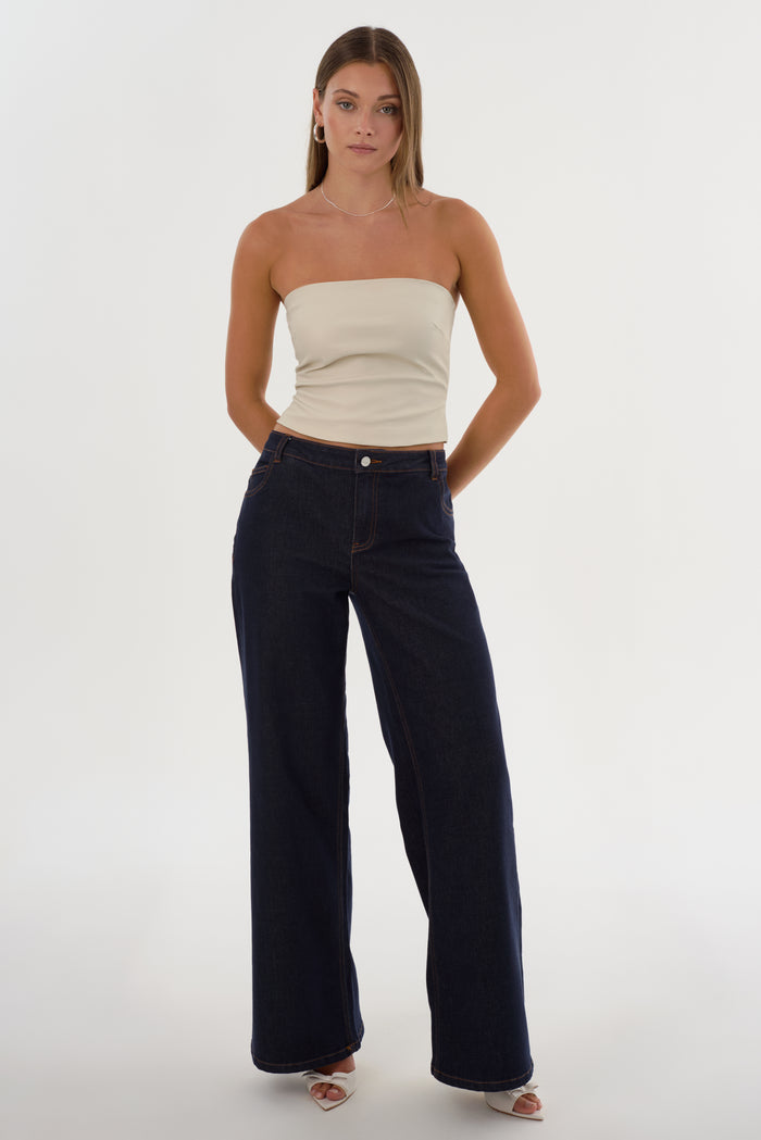 Lamarque GIADA | Haut Sans Bretelles En Similicuir