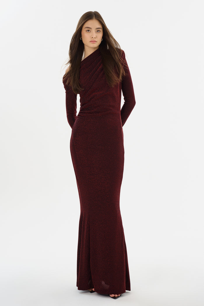 Lamarque INIALA | Robe Longue En Maille Lurex