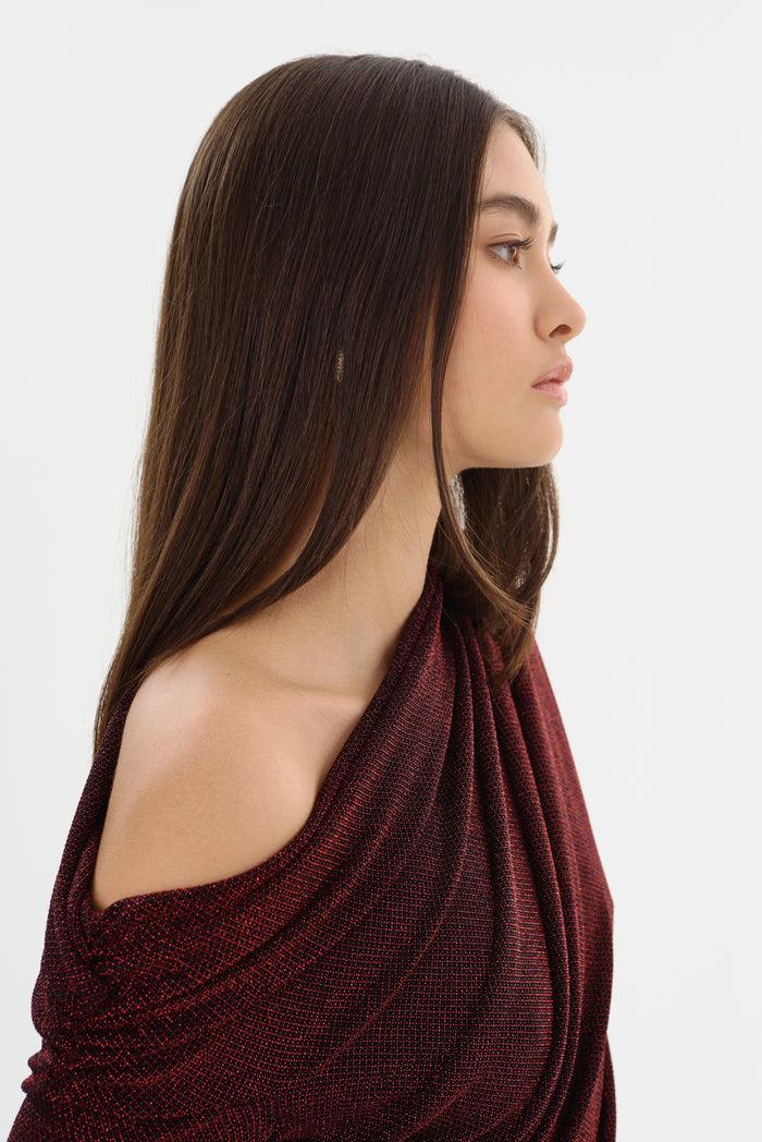 Lamarque INIALA | Robe Longue En Maille Lurex