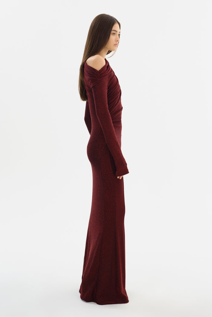 Lamarque INIALA | Robe Longue En Maille Lurex