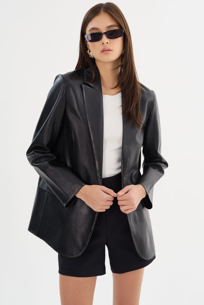 Lamarque KARRIN | Blazer en cuir vieilli