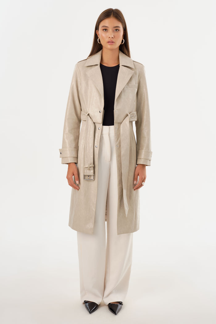 Lamarque KATIJA | Trench Convertible En Faux Cuir