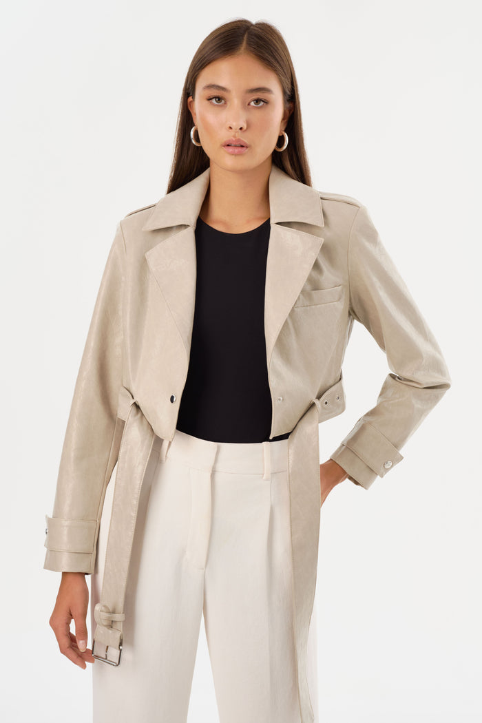 Lamarque KATIJA | Trench Convertible En Faux Cuir