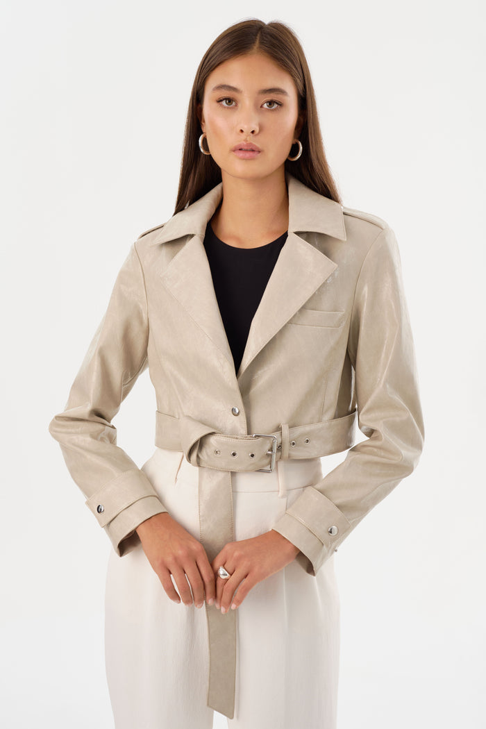 Lamarque KATIJA | Trench Convertible En Faux Cuir