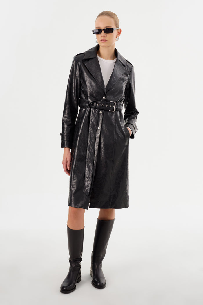 Lamarque KATIJA | Trench convertible en faux cuir