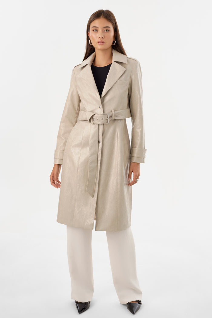 Lamarque KATIJA | Trench convertible en faux cuir