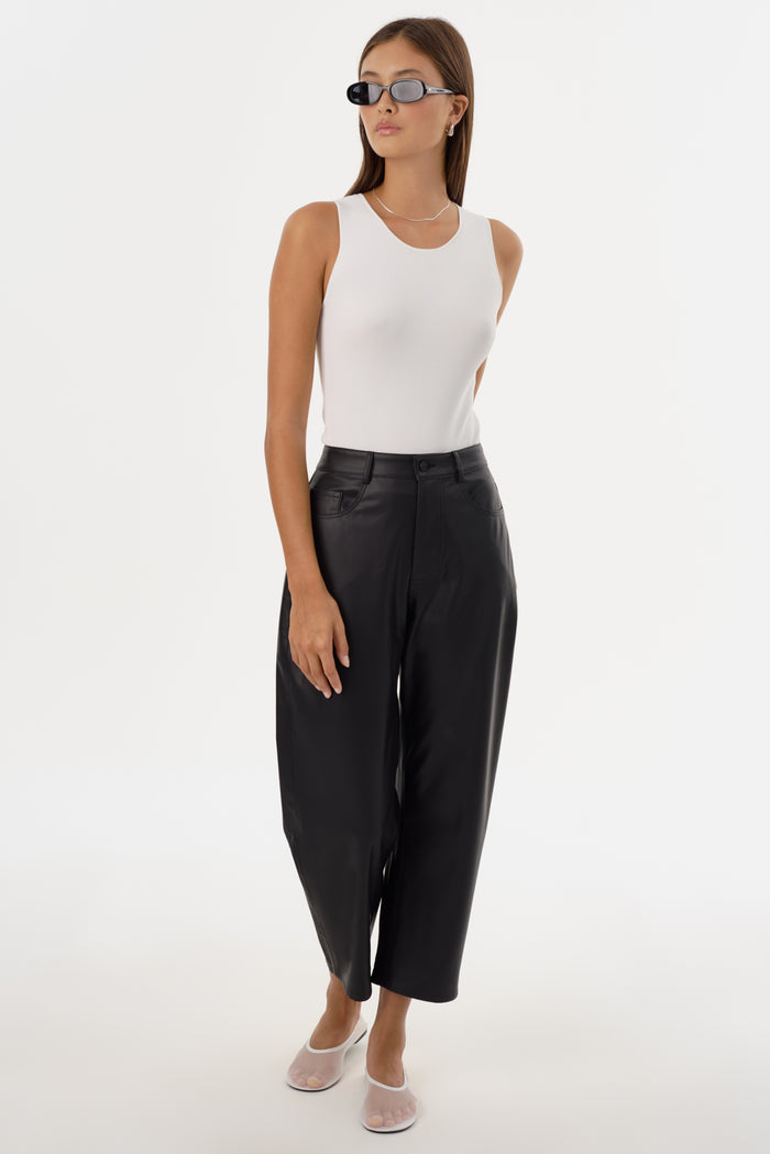Lamarque KEEGHAN | Pantalon Court En Similicuir