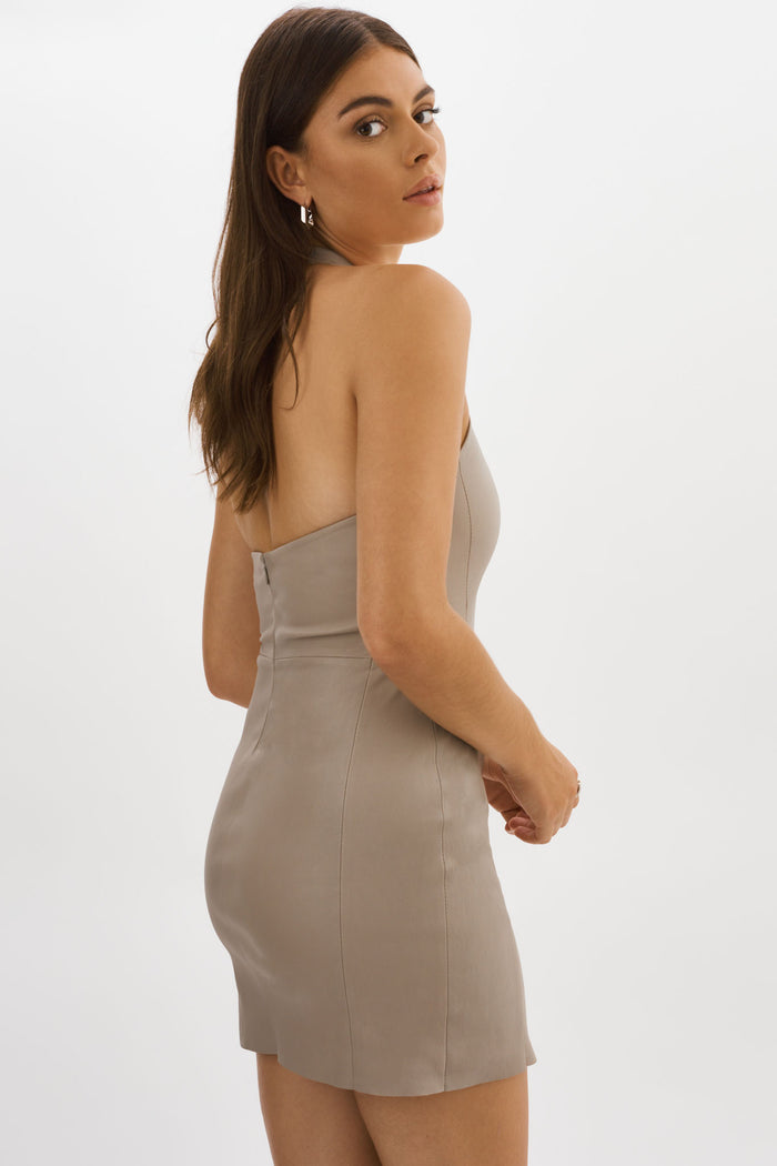 Lamarque LAVINA | Robe à Col Licou En Cuir