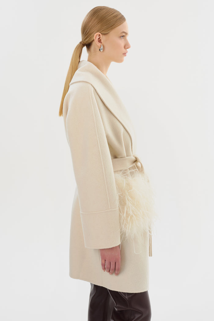 Lamarque MARIE | Manteau En Laine à Col Châle