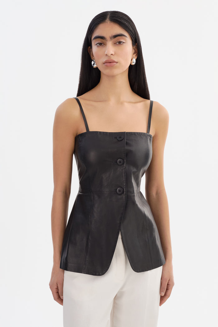 Lamarque MILANA | Haut bustier long en cuir