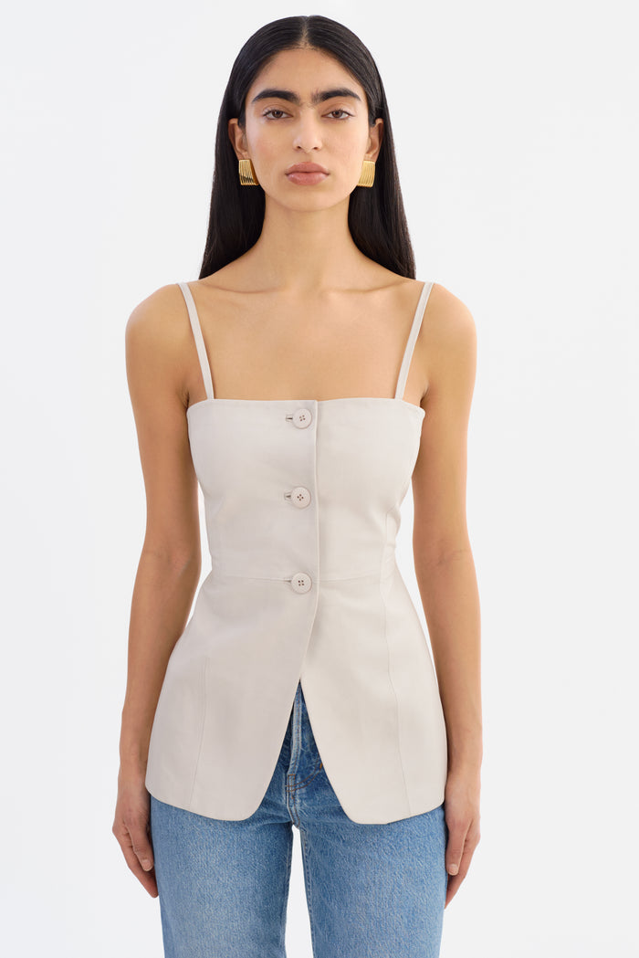Lamarque MILANA | Haut bustier long en cuir
