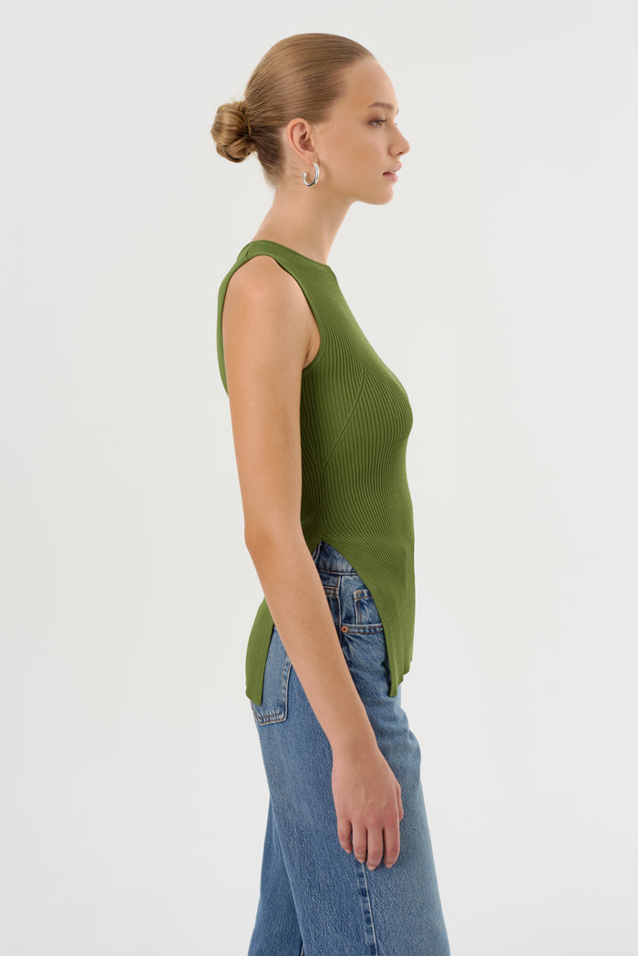 Lamarque MILOU | Haut Sans Manches En Tricot Côtelé