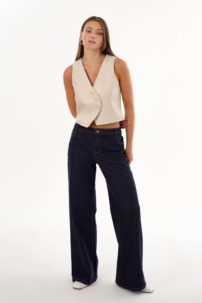 Lamarque NAIARA | Gilet Asymétrique En Cuir