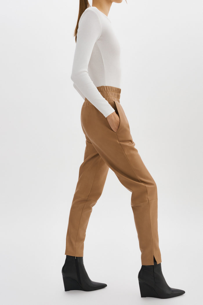 Lamarque NINETA Legging En Cuir Sésame