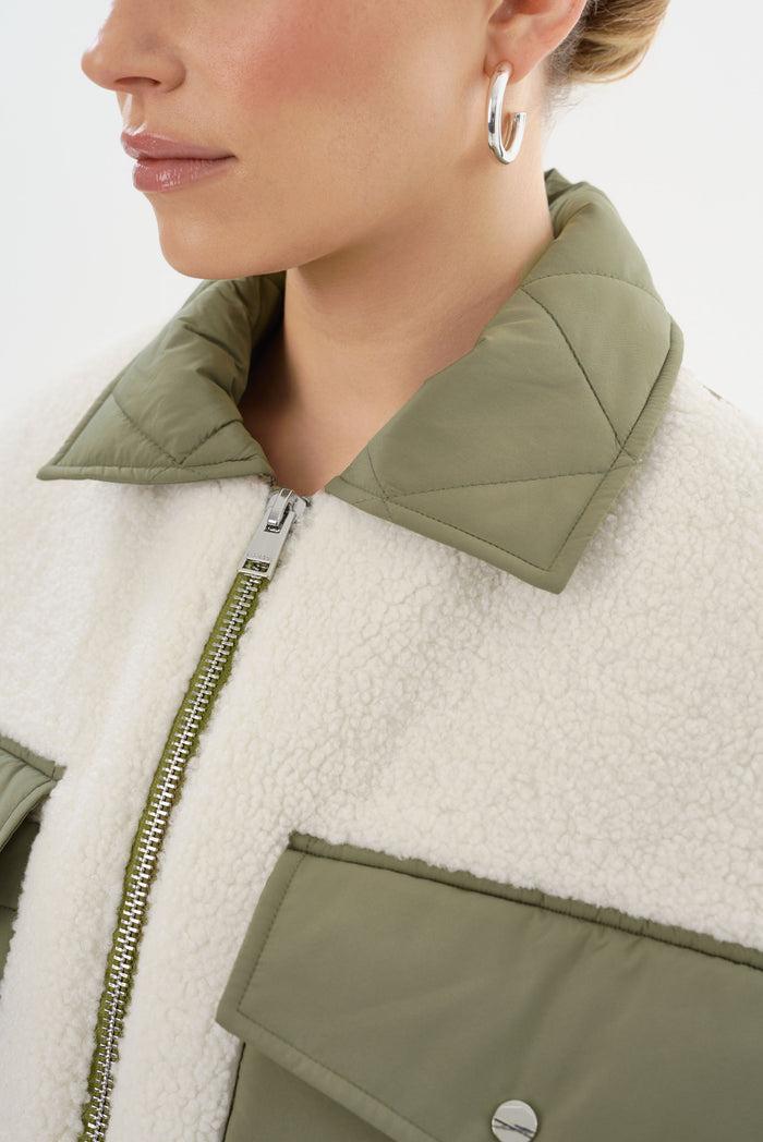 Lamarque PEYTON | Blouson Bomber En Matières Mixtes