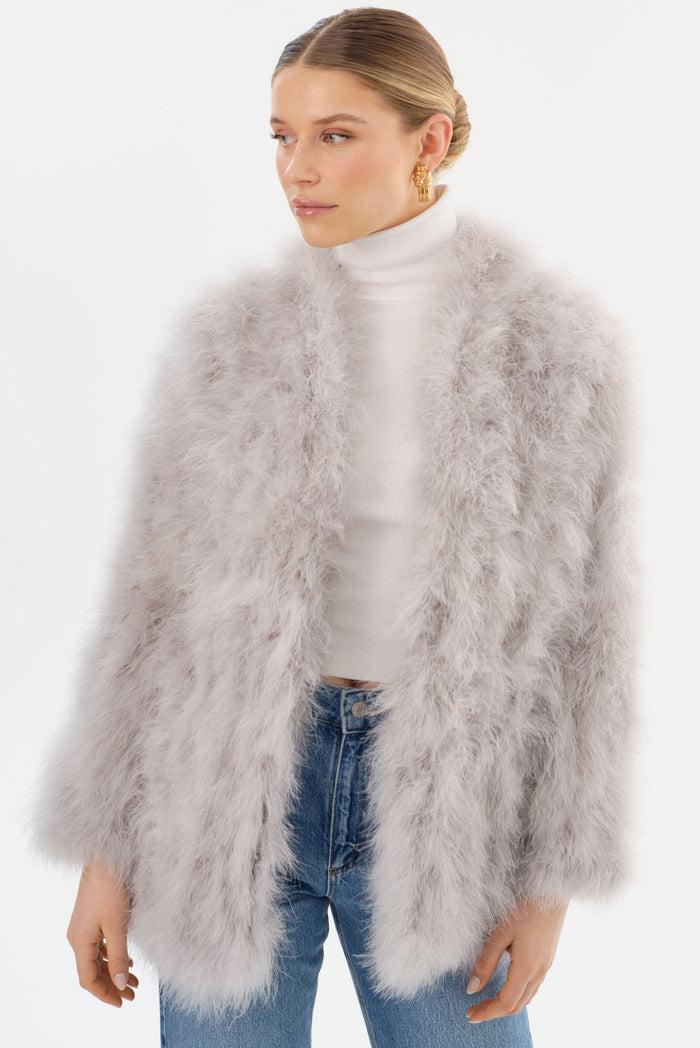 Lamarque RABEA | Manteau à Plumes