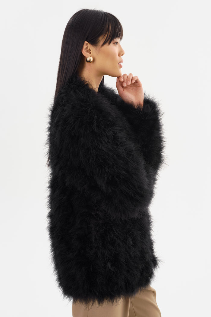 Lamarque RABEA | Manteau à Plumes