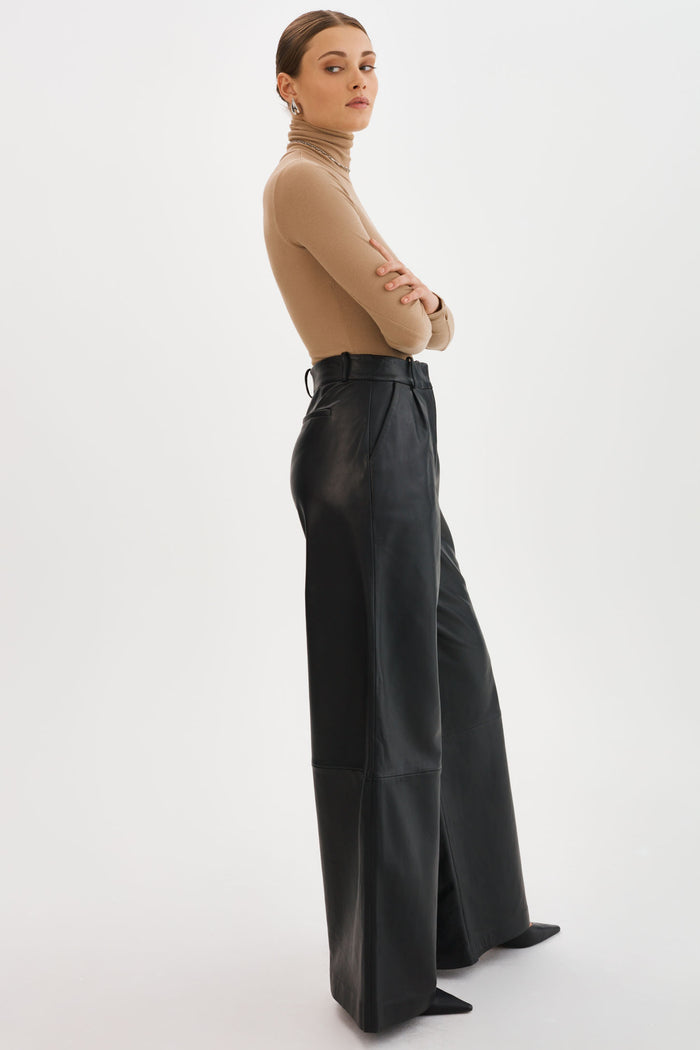 Lamarque ROSSA | Pantalon Large En Cuir