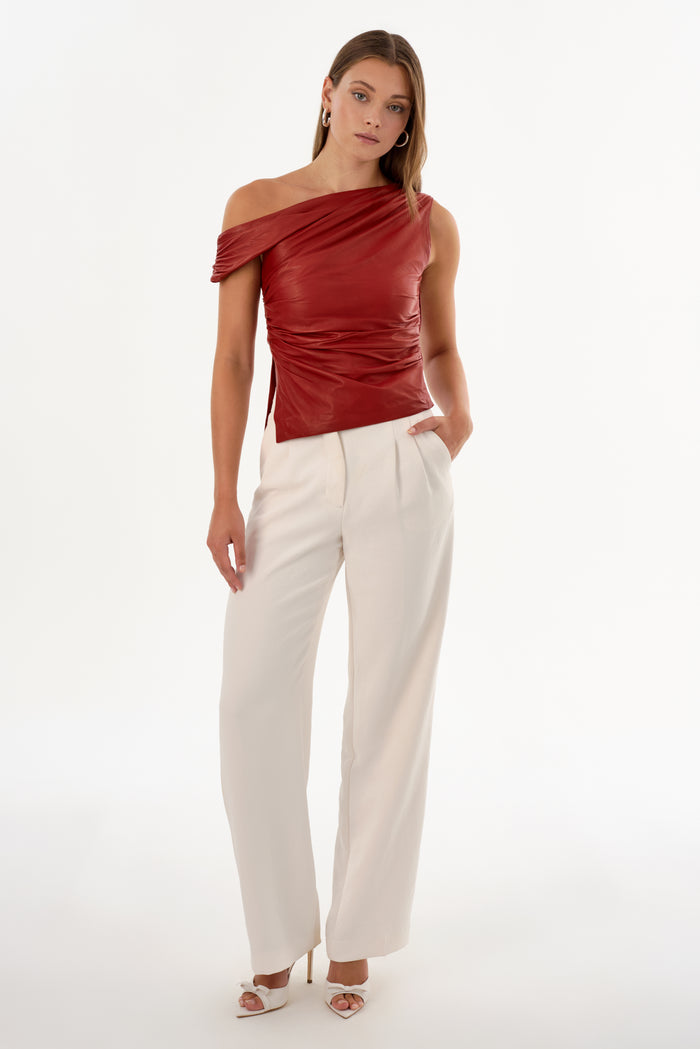 Lamarque SANNE | Haut Drapé En Cuir