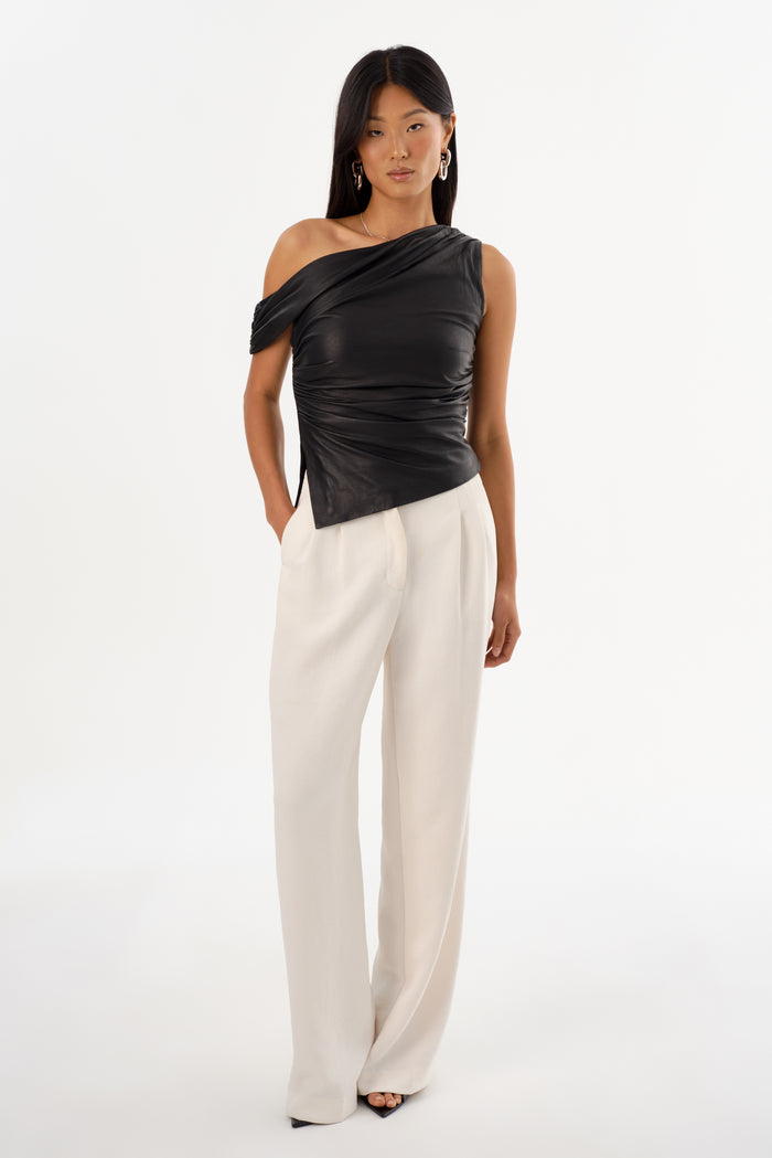 Lamarque SANNE | Haut Drapé En Cuir