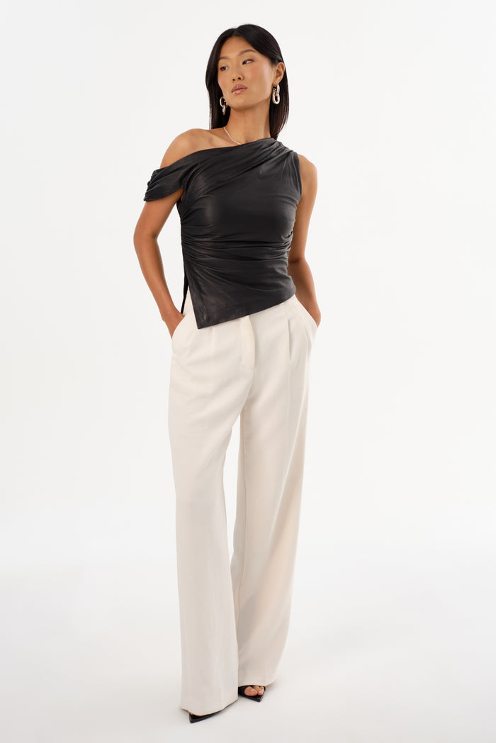 Lamarque SANNE | Haut Drapé En Cuir