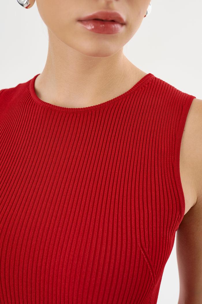 Lamarque SHAY | Mini-robe En Maille Côtelée