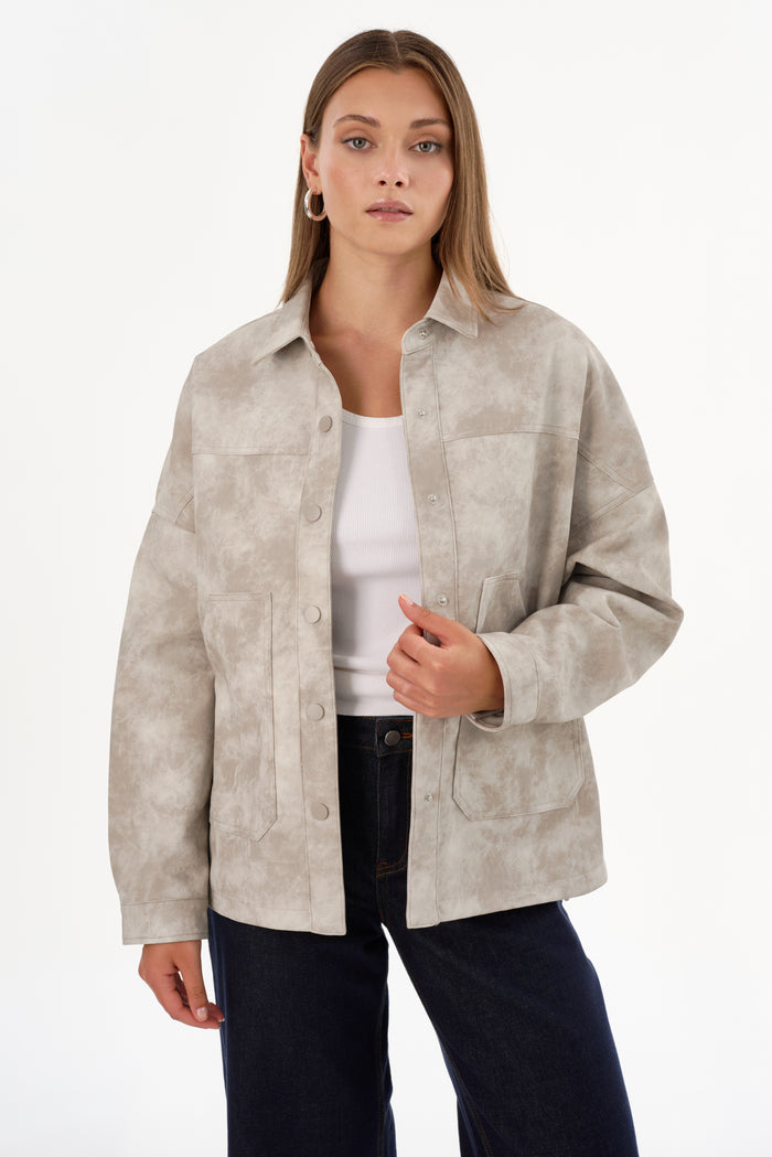 Lamarque SIDONIE | Veste oversize en similicuir