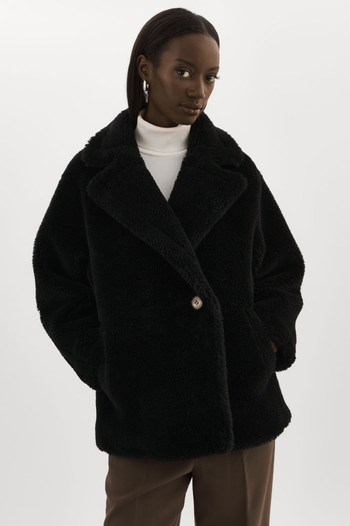 Lamarque SOPHIE | Manteau en sherpa