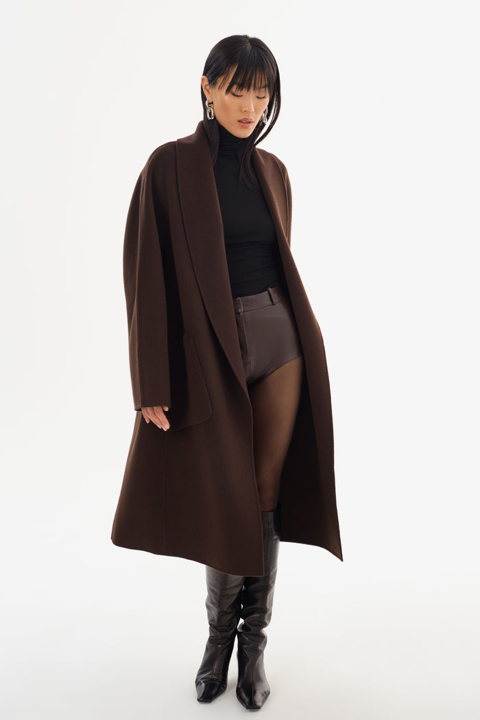 Lamarque THARA | Manteau En Laine à Col Châle