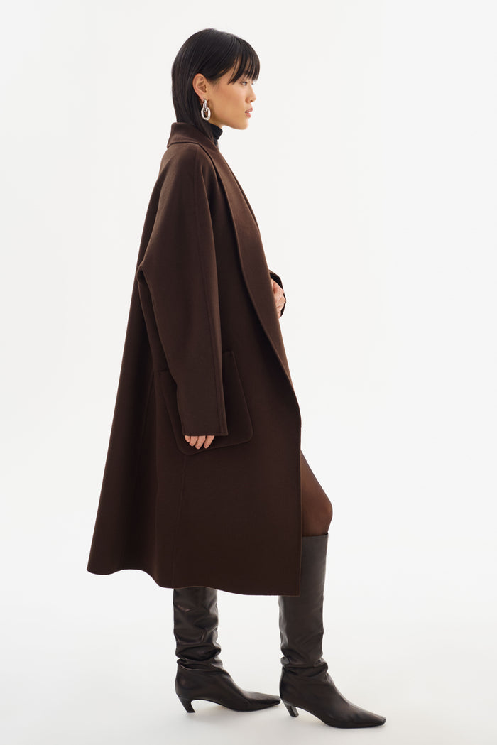 Lamarque THARA | Manteau En Laine à Col Châle