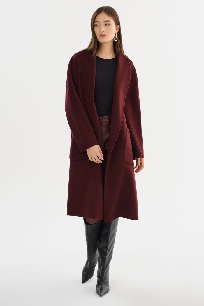 Lamarque THARA | Manteau En Laine à Col Châle