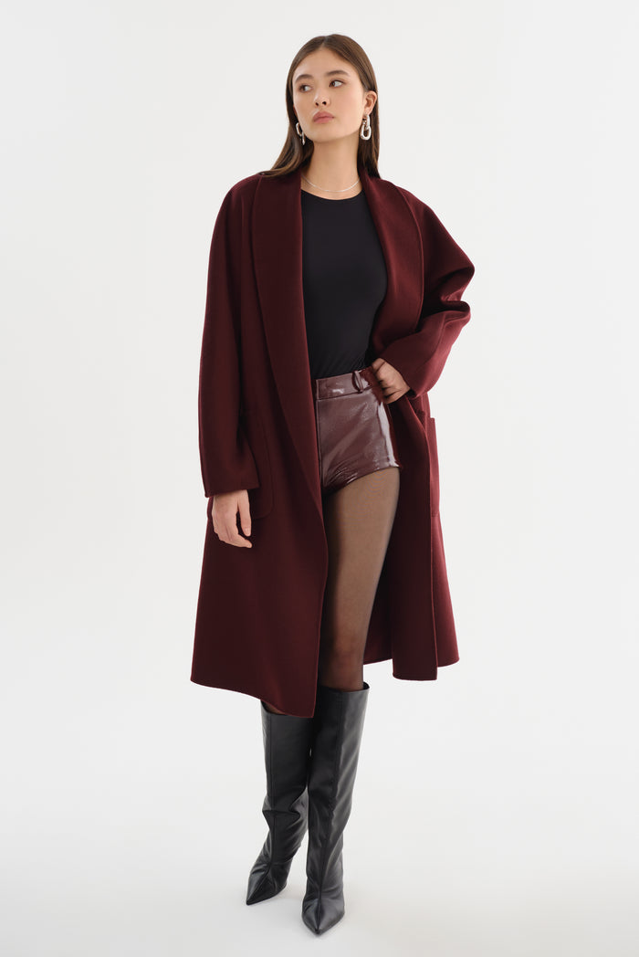 Lamarque THARA | Manteau En Laine à Col Châle